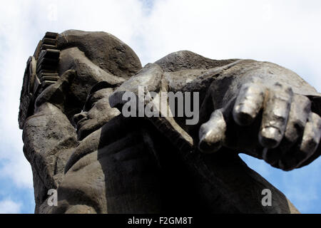 Monument à la réunion de l'Ukraine et la Russie à Kiev, Ukraine Banque D'Images