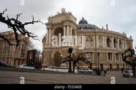 Voir d'opéra et de ballet d'Odessa, Ukraine Banque D'Images