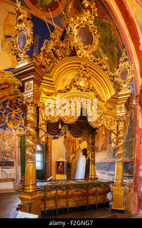 Cathédrale de la Nativité de la Vierge Marie (1222) de l'intérieur, UNESCO World Heritage Site, Suzdal Banque D'Images