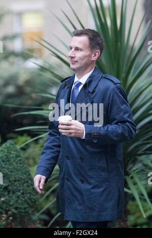 Westminster London,UK. 20 octobre 2015. Secrétaire de la santé Jeremy Hunt MP assiste à la réunion hebdomadaire du cabinet à Downing Street Crédit : amer ghazzal/Alamy Live News Banque D'Images