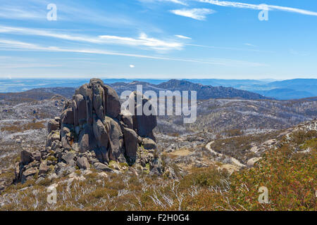 La Cathédrale rock formation, Mt. Le parc national Buffalo, Victoria, Australie Banque D'Images