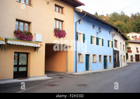 Avis de Kobarid, petite ville de Slovénie Banque D'Images