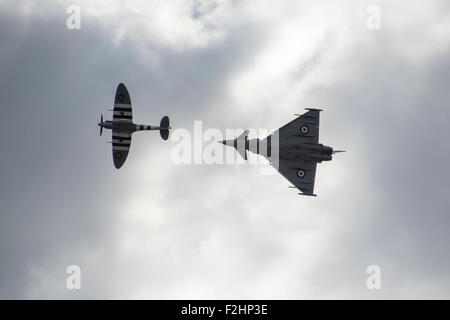 Duxford, UK. 19 Septembre, 2015. La bataille d'Angleterre de Duxford Anniversaire Air Show 2015 Samedi : Jason Crédit Marsh/Alamy Live News Banque D'Images