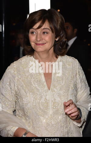 Londres, Royaume-Uni. 18 Septembre, 2015. Cherie Blair, président de la Fondation Loomba assiste à l'asiatique le 15 Achievers Awards 2015 avec Grosvenor House Hotel, Londres. Credit : Voir Li/Alamy Live News Banque D'Images