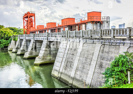 Ancien Iwabuchi Porte d'eau,Tokyo,Japon,Kita-Ku Banque D'Images