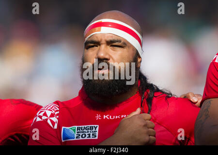 Gloucester, Royaume-Uni. 19 Sep, 2015. Coupe du Monde de Rugby. Les Tonga contre la Géorgie. Credit : Action Plus Sport/Alamy Live News Banque D'Images