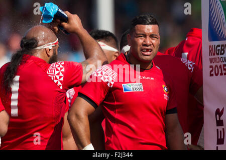 Gloucester, Royaume-Uni. 19 Sep, 2015. Coupe du Monde de Rugby. Les Tonga contre la Géorgie. Credit : Action Plus Sport/Alamy Live News Banque D'Images