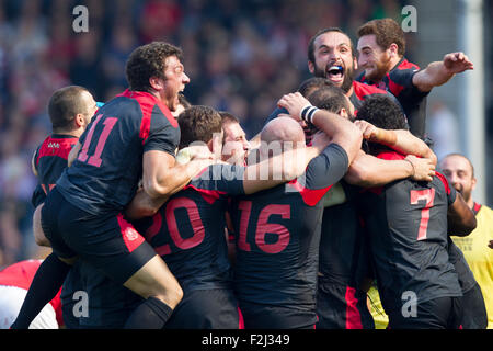 Gloucester, Royaume-Uni. 19 Sep, 2015. Coupe du Monde de Rugby. Les Tonga contre la Géorgie. Credit : Action Plus Sport/Alamy Live News Banque D'Images