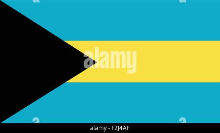 Bahamas drapeau pour le jour de l'indépendance et l'infographie illustration vectorielle. Illustration de Vecteur