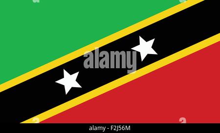 St Kitts & Nevis drapeau pour le jour de l'indépendance et l'infographie illustration vectorielle. Illustration de Vecteur