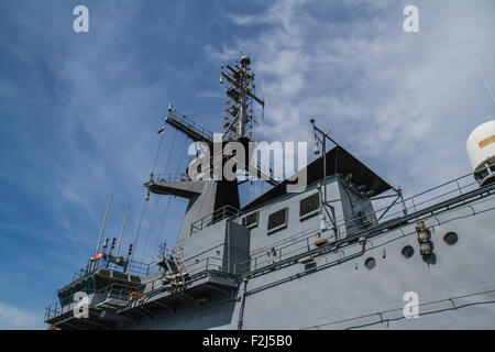 La frégate rapide ,FF battle ship a été montré pour les Thaïlandais et touristiques à visiter à Sattahip Naval Base Banque D'Images