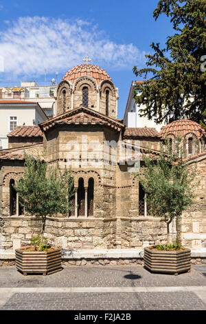 Église de Panaghia Kapnikarea, Rue Ermou, Athènes, Grèce Banque D'Images