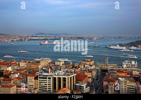 Vue d'Istanbul de la tour de Galata. La Turquie Banque D'Images