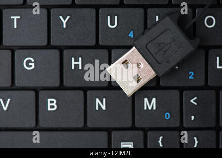 Clavier ordinateur USB Banque D'Images