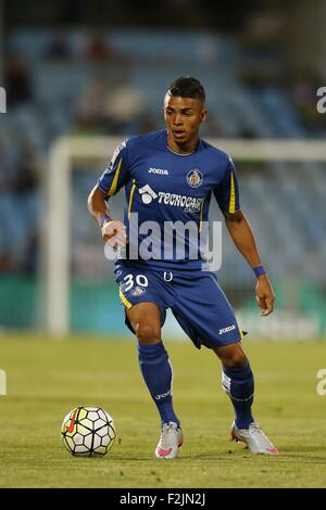 Getafe, Espagne. 18 Sep, 2015. Wanderson (Getafe) Football/soccer : espagnol 'Liga BBVA' match entre Getafe 1-0 Malaga CF au Coliseum Alfonso Perez de Getafe, Espagne . © Kawamori Mutsu/AFLO/Alamy Live News Banque D'Images