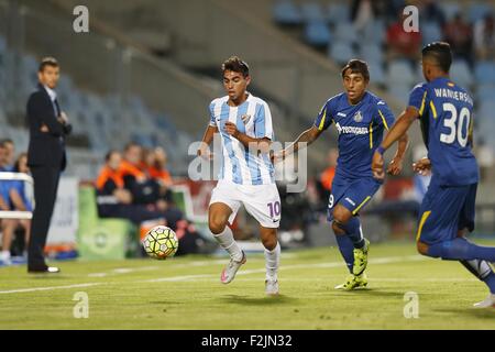 Getafe, Espagne. 18 Sep, 2015. Ricardo Horta (Malaga) Football/soccer : espagnol 'Liga BBVA' match entre Getafe 1-0 Malaga CF au Coliseum Alfonso Perez de Getafe, Espagne . © Kawamori Mutsu/AFLO/Alamy Live News Banque D'Images