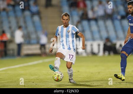 Getafe, Espagne. 18 Sep, 2015. Duda (Malaga) Football/soccer : espagnol 'Liga BBVA' match entre Getafe 1-0 Malaga CF au Coliseum Alfonso Perez de Getafe, Espagne . © Kawamori Mutsu/AFLO/Alamy Live News Banque D'Images