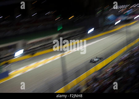 Singapour. 20 Septembre, 2015. F1 Team approches Mercedes AMG tour 1 rue de Singapour Grand Prix de Formule 1 Circuit Crédit : Chung Jin Mac/Alamy Live News Banque D'Images