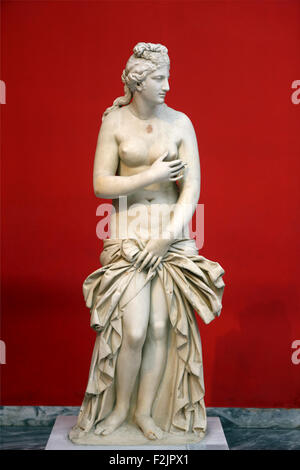 Statue d'Aphrodite, la déesse de l'amour dans le Musée Archéologique National, Athènes, Grèce. Banque D'Images