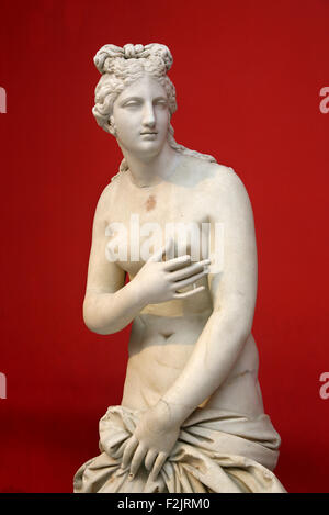 Statue d'Aphrodite, la déesse de l'amour dans le Musée Archéologique National, Athènes, Grèce. Banque D'Images