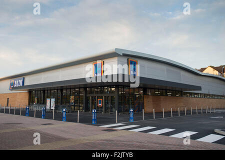 Magasin Aldi à Blackwood, Galles du Sud. Banque D'Images