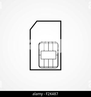 symbole de carte SIM Illustration de Vecteur