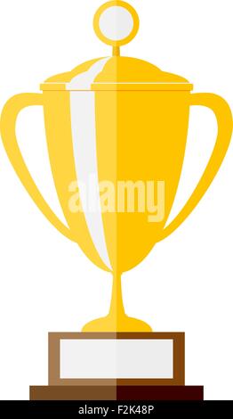 Vector illustration of gold trophy Illustration de Vecteur