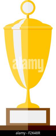 Vector illustration of gold trophy Illustration de Vecteur