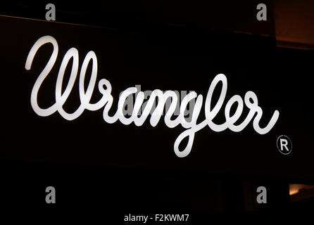 Markenname : 'Wrangler", Berlin. Banque D'Images