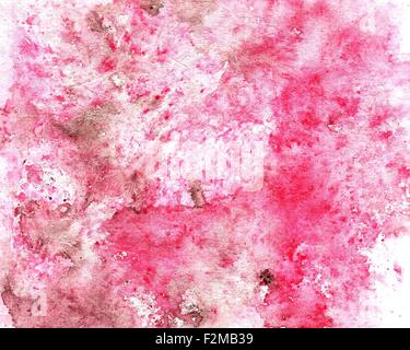 Abstract background texture aquarelle fait main. Papier froissé, feuilles, spray Banque D'Images