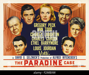 Paradine Case, l'affiche de film - Banque D'Images