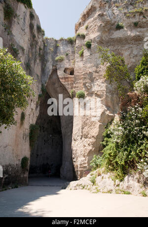 L'Oreille de Denys, Parco Archeologico della Neapolis, Syracuse, Sicile, Italie Banque D'Images