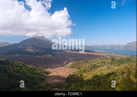 Lac Batur, Bali Banque D'Images