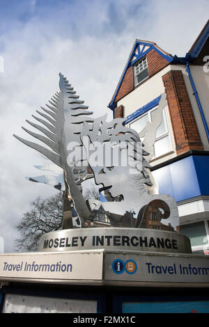 L'échange et voyage point information à Moseley qui est présenté dans la section urbaine de "Best Places to Live' Bi Banque D'Images