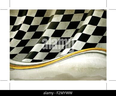 Checkered Background Vector, Vector de style ancien Illustration de Vecteur