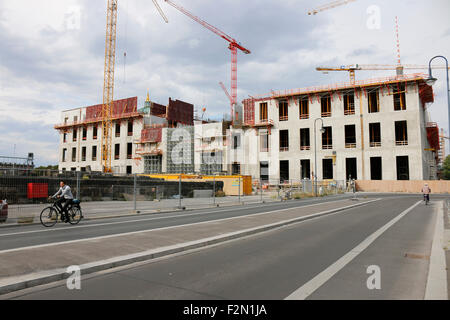 Die Baustelle, Stadtschlosses des Berliner Schlossplatz, Berlin-Mitte. Banque D'Images