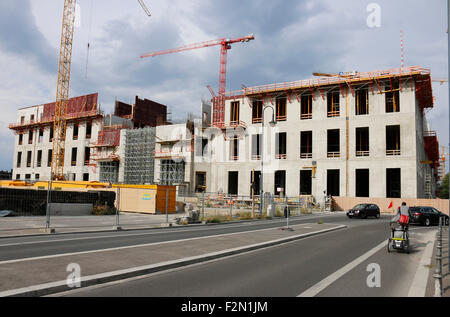 Die Baustelle, Stadtschlosses des Berliner Schlossplatz, Berlin-Mitte. Banque D'Images