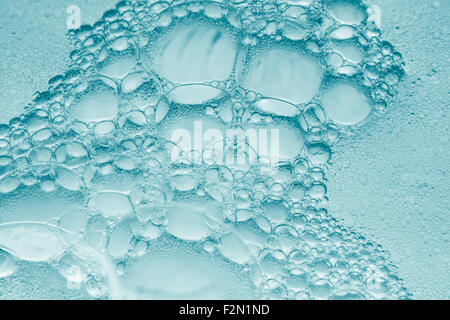 Bulles Spheric gros plan extrême. Banque D'Images