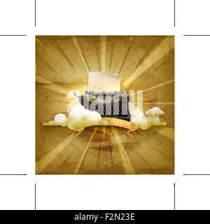 Machine à écrire, vieux style vector background Illustration de Vecteur