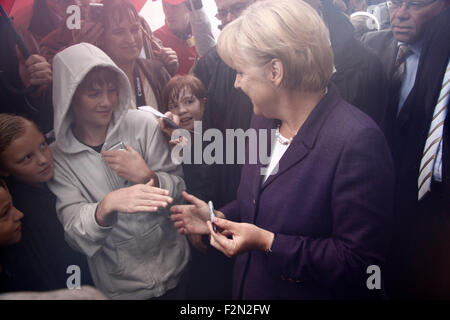 Angela Merkel - Tag der offenen Tuer im Bundeskanzleramt am 24. Juli 2008, Berlin-Tiergarten. Banque D'Images