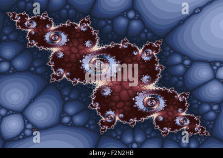 Belle galaxie éloignée - concept abstrait arrière-plan aux couleurs sourdes Banque D'Images