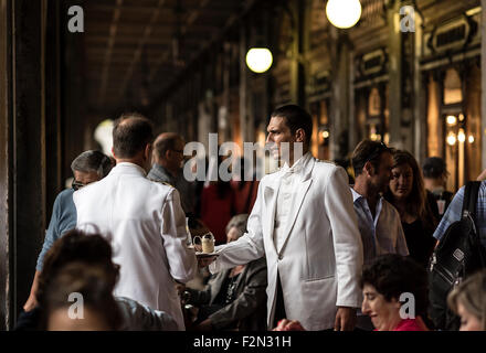 Florian Café, Place Saint Marc, San Marco, Venise, Italie, Europe Banque D'Images