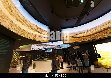 Milan, Italie, 13 Septembre 2015 : Détail de l'intérieur du pavillon du Kazakhstan lors de l'exposition Expo 2015 de l'Italie. Banque D'Images