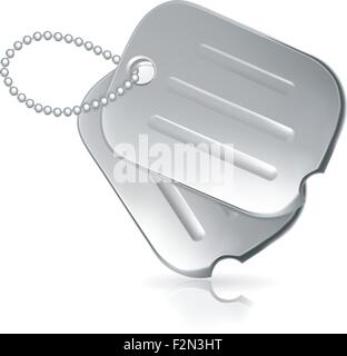 Tags chien militaire Illustration de Vecteur