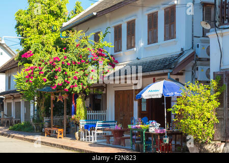 Main street, Luang Prabang, Laos Banque D'Images