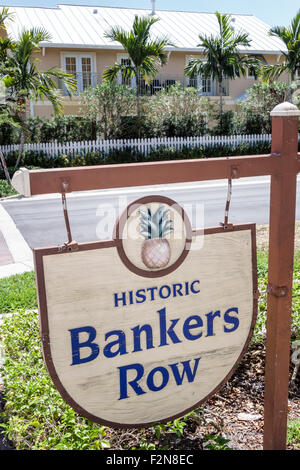 Delray Beach Florida, historique Bankers Row, quartier, FL150414021 Banque D'Images