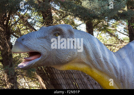 Brachiosaurus dinosaure herbivore lent Banque D'Images