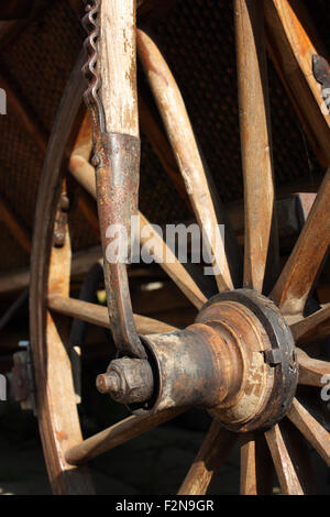 Roue de wagon Banque D'Images