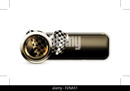 Bannière de course Illustration de Vecteur