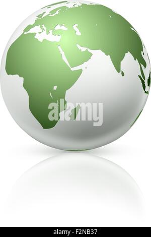 Globe Blanc, vector Illustration de Vecteur